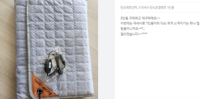 1person_carbonmat_006 차박 전기매트